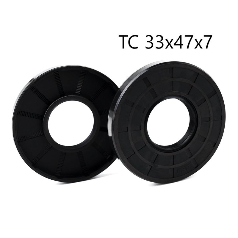 Xike 2PCS TC 33x47x7 Oil Seal,Oil Shaft Seal,Double Lip Seals with Spring for Bearing Shaf - Image 2